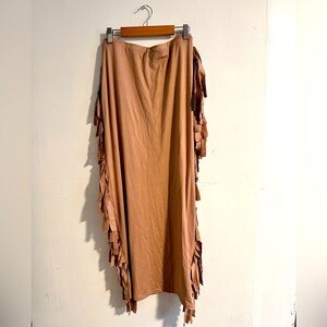 Fringe Maxi Skirt